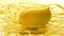  Presentation with mango juice - Audience pleasing presentation theme consisting of ripped indian mango backdrop and a gold colored foreground