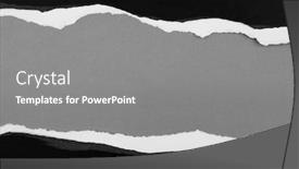  Presentation with rip paper - Presentation theme consisting of ripped paper on grey background background and a gray colored foreground