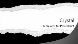  Presentation with plain - Presentation design featuring ripped-paper-on-plain-background background and a white colored foreground
