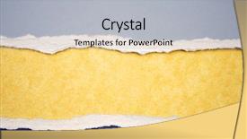  Presentation with yellow paper - Beautiful presentation theme featuring ripped paper on yellow background backdrop and a light gray colored foreground