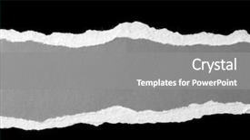  Presentation with rip paper - Colorful PPT theme enhanced with ripped paper space for copy backdrop and a gray colored foreground