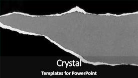  Presentation with rip paper - PPT theme with ripped paper space for copy background and a dark gray colored foreground