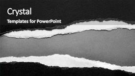  Presentation with rip paper - Slide deck enhanced with ripped paper space for copy background and a dark gray colored foreground