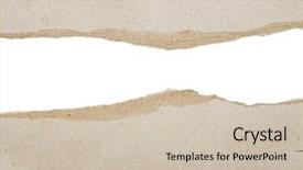  Presentation with recycle - Presentation design consisting of ripped recycle paper with space background and a soft green colored foreground