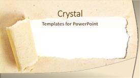  Presentation with recycle - Slides with ripped recycle paper with space background and a cream colored foreground