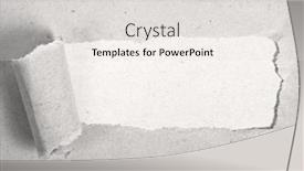  Presentation with recycle - Audience pleasing presentation design consisting of ripped-recycle-paper-with-space backdrop and a sky blue colored foreground