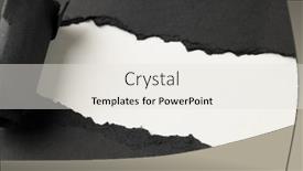  Presentation with black paper texture black - Slides having ripped-up-piece-of-black background and a light gray colored foreground
