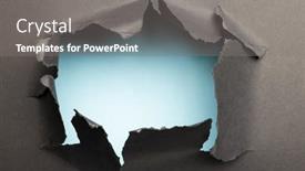  Presentation with black paper texture black - Slide set with ripped-up-piece-of-black background and a gray colored foreground