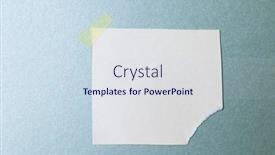  Presentation with abstract blue texture - PPT theme enhanced with ripped-up-piece-of-white background and a sky blue colored foreground