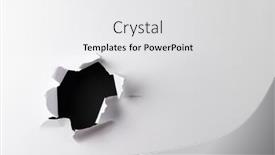  Presentation with black paper texture black - PPT theme consisting of ripped-up-piece-of-white background and a white colored foreground