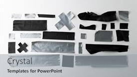  Presentation with black paper texture black - Theme consisting of ripped-up-pieces-of-black background and a light gray colored foreground