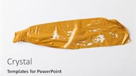  Presentation with orange abstract - Presentation theme with ripped-up-pieces-of-orange background and a white colored foreground