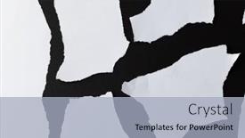  Presentation with black paper texture black - Slides enhanced with ripped-up-pieces-of-white background and a light blue colored foreground