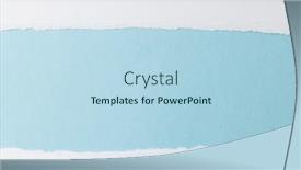  Presentation with abstract blue texture - PPT layouts consisting of ripped-up-pieces-of-white background and a light blue colored foreground