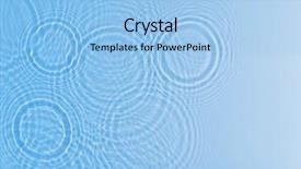  Presentation with fresh water - Beautiful slide deck featuring ripple - fresh water background backdrop and a light blue colored foreground