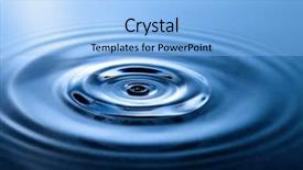  Presentation with water ripple - Beautiful PPT layouts featuring ripple - macro shot of water circles backdrop and a light blue colored foreground
