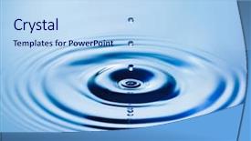  Presentation with water drop - Amazing slides having ripple - water drop backdrop and a light blue colored foreground