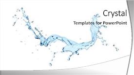  Presentation with water splash - Slide set enhanced with ripple effect - abstract water splash isolated background and a white colored foreground