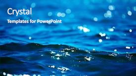  Presentation with ripple effect - Presentation theme enhanced with ripple effect - beautiful blue water surface background and a teal colored foreground