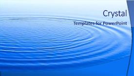  Presentation with ripple effect - Slide deck consisting of ripple effect - blue background with waves surface background and a sky blue colored foreground