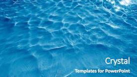  Presentation with ripple effect - Slides featuring ripple effect - blue water background background and a teal colored foreground