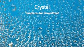  Presentation with blue drops - Cool new PPT layouts with ripple effect - blue water drops background backdrop and a teal colored foreground