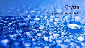  Presentation with blue drops - Colorful presentation theme enhanced with ripple effect - blue water drops background backdrop and a light blue colored foreground