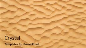  Presentation with ripple effect - Colorful PPT theme enhanced with ripple effect - detail of a beautiful desert backdrop and a yellow colored foreground