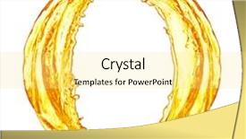  Presentation with ripple effect - Cool new slide deck with ripple effect - one letter of orange juice backdrop and a yellow colored foreground