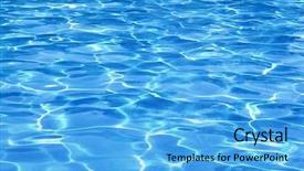  Presentation with ripple effect - Amazing slides having ripple effect - swimming pool water surface backdrop and a light blue colored foreground