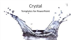  Presentation with ripple effect - Audience pleasing slides consisting of ripple effect - water splashing isolated on white backdrop and a white colored foreground