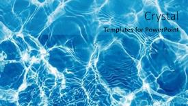  Presentation with water ripple - PPT theme with ripple-water-in-swimming-pool background and a teal colored foreground