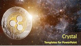  Presentation with ripple - PPT theme having ripple with rising sun behind background and a tawny brown colored foreground