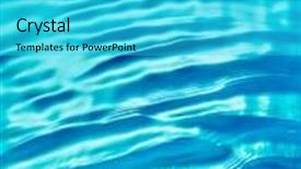  Presentation with blue water - Slide deck with rippled-blue-water-in-swimming background and a cyan colored foreground