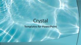  Presentation with clean water - Amazing PPT theme having rippled pattern of clean water backdrop and a light blue colored foreground