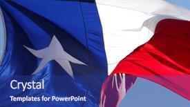  Presentation with texas state flag - Slides enhanced with rippled texas state flag background and a navy blue colored foreground
