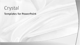  Presentation with rippled white silk - Theme enhanced with rippled-white-silk-fabric-texture background and a white colored foreground
