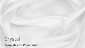  Presentation with rippled white silk - Slides featuring rippled-white-silk-fabric-texture background and a white colored foreground