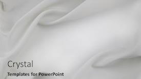  Presentation with rippled white silk - Slides consisting of rippled-white-silk-fabric-texture background and a light gray colored foreground
