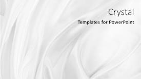  Presentation with rippled white silk - Slides enhanced with rippled-white-silk-fabric-texture background and a white colored foreground