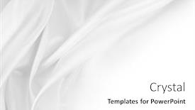  Presentation with rippled white silk - Slide deck enhanced with rippled-white-silk-fabric-texture background and a white colored foreground