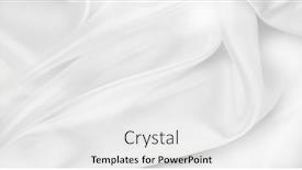  Presentation with rippled white silk - PPT theme having rippled-white-silk-fabric-texture background and a white colored foreground