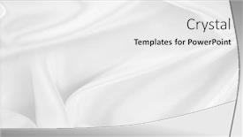  Presentation with rippled white silk - Presentation having rippled-white-silk-fabric-texture background and a white colored foreground