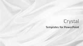  Presentation with rippled white silk - 