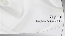  Presentation with rippled white silk - Presentation design featuring rippled-white-silk-fabric-texture background and a white colored foreground