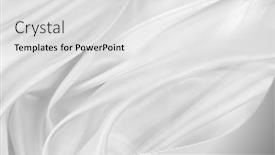  Presentation with rippled white silk - Presentation theme enhanced with rippled-white-silk-fabric-texture background and a light gray colored foreground