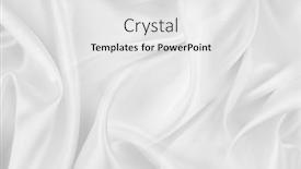  Presentation with rippled white silk - Presentation theme with rippled-white-silk-fabric-texture background and a white colored foreground