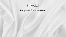  Presentation with rippled white silk - Presentation design having rippled-white-silk-fabric-texture background and a white colored foreground
