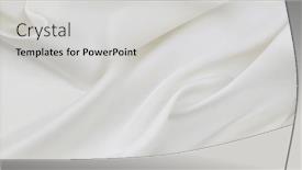  Presentation with rippled white silk - Slides enhanced with rippled-white-silk-fabric-texture background and a light gray colored foreground