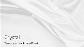  Presentation with rippled white silk - Presentation with rippled-white-silk-fabric-texture background and a white colored foreground